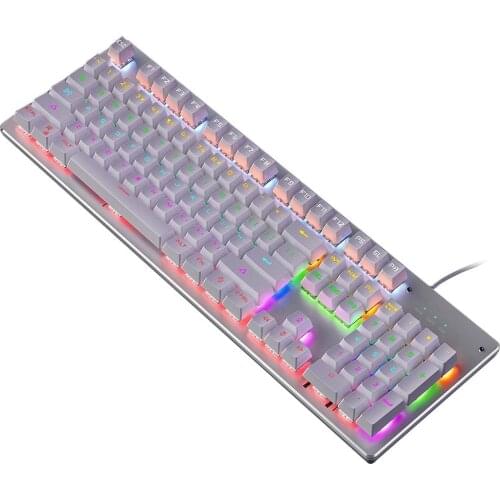 Gaming Mechanical Keyboard USB Wired 87 keys with RGB Backlight Switch for PC Computer Gamer