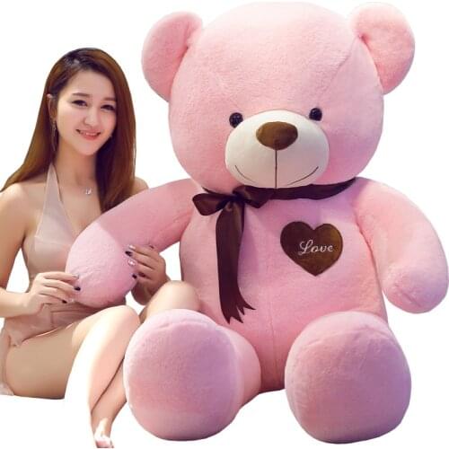 1m-2m Giant Big teddy bears Animals toys pink Baby birthday gift soft Pillow Dolls plush teddies