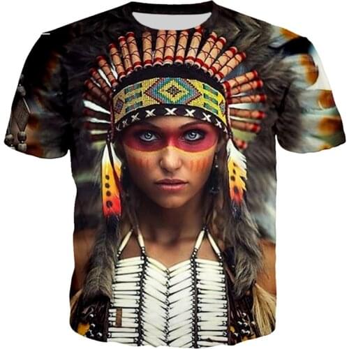 New Style 3D Print Funny Indians T Shirts Unisex plus size Streetwear Men T-shirt Indians Casual Couples Tops