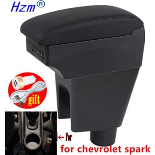 For Chevrolet Spark Armrest Interior Center Console Storage Box Arm Rest Car-Styling Decoration Accessories Parts 2013