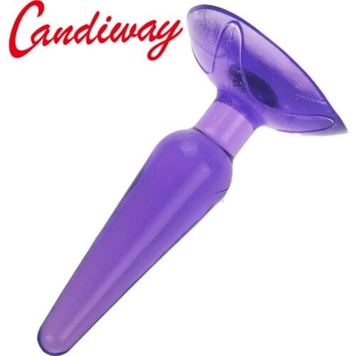 NightLife anal sexy toys Unsex buttom Sucker Waterproof Jelly Anal Beads anal plug butt plug Silicone Anal Body Massager