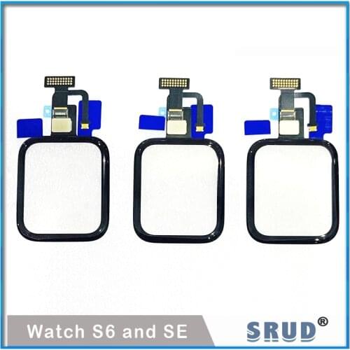 1Pcs 44mm 40mm Touch Screen Digitizer For Apple Watch Series 6 5 S6 S5 S4 SE LCD Front Glass Sensor Outer Panel With Flex Cable