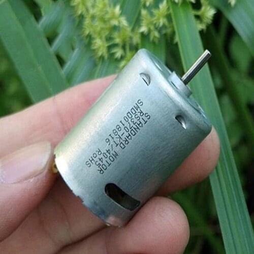 Standard DC 12V Violence Mini 370 Motor Carbon Brush Large Torque High Speed 33600 RPM DIY Water Gun Modification Accessories