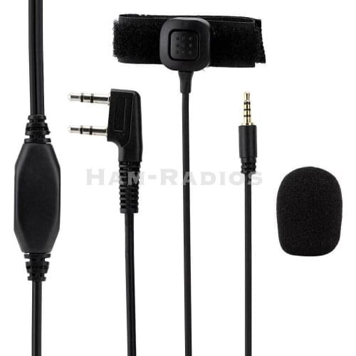 Vimoto V3 V6 V8 V1098a V5s Bluetooth Helmet Headset Connecting Cable for Kenwood Baofeng UV-5R UV-82 GT-3TP Two Way Radio