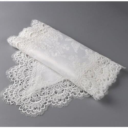 Vintage French lace table mat ins embroidery bedside table tablecloth home decoration