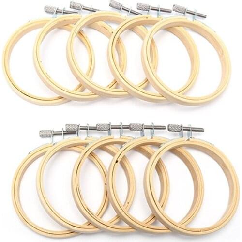 20cm DIY Embroidery Hoop Tool Art Craft Cross Stitch Chinese Traditional Circle Round Bamboo Frame Sewing Manual Accessorie