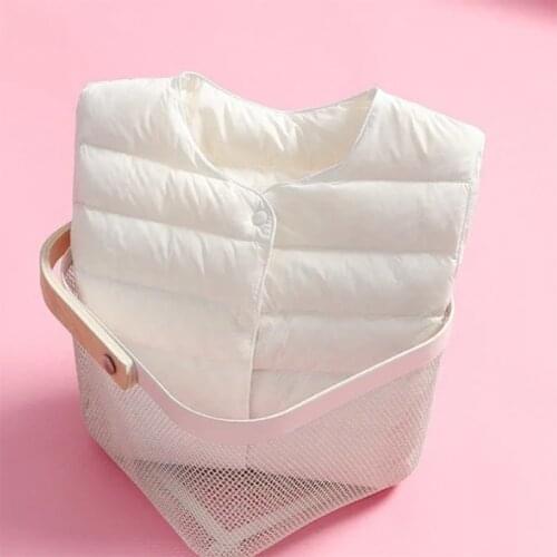 2021 new light and thin round neck down jacket womens warm liner short collar jacket winter women