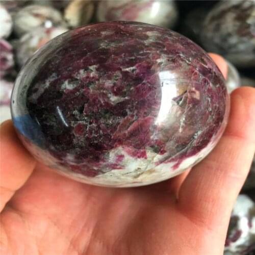 5-7 cm red tourmaline crystal ball treats crystal， home decor natural gem and mineral crystal ball