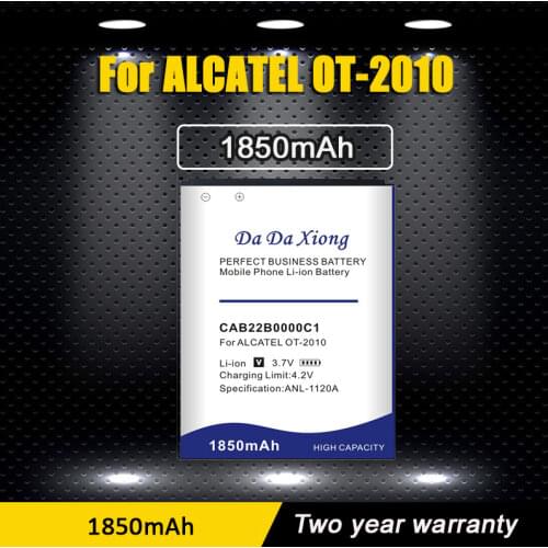 1850mAh CAB22B0000C1 CAB3010010C1 Battery For ALCATEL One Touch OT-2010 OT-2010D OT-2010X OT-356 665X 1010D,1030D,2012D Battery