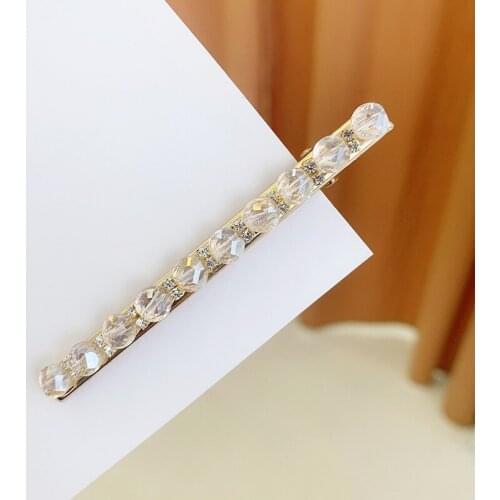 Aphrodite Single Row Rhinestone Hairpins Hair Clip Women Girls Styling Tools Hairdressing Barrettes Headwear Hair Accessories