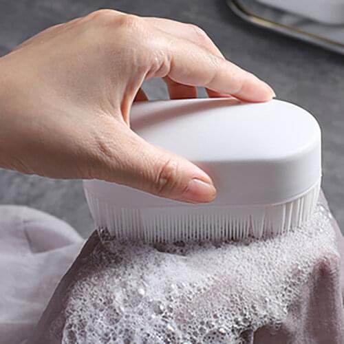 1pcs Plastic Cleaning Brush Household Laundry Scrub Brush for Clothes Shoes Sneaker Portable Soft Washing Brush Cleaning Tool