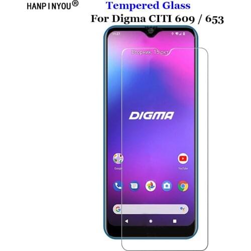 For Digma Citi 609 6.09" Tempered Glass 9H 2.5D Premium Screen Protector Film For Digma Citi 653 6.53"