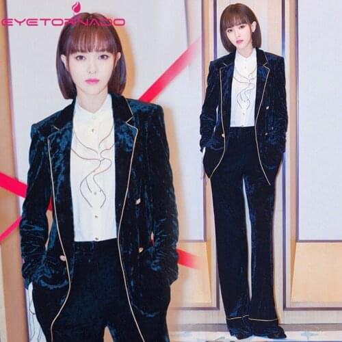 EyeTornado Women's Velvet Blazers