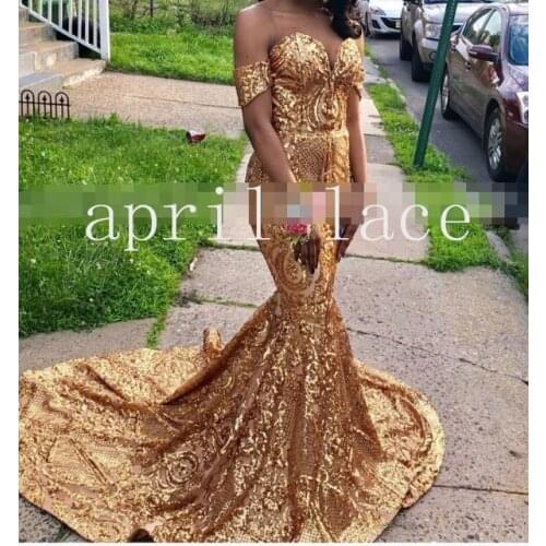 2019 hot sale stock 5yards jj001 good quality nice dobby gold sequin embroidery net mesh lace fabric for bridal wedding dress