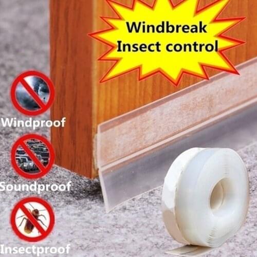 HLZS-Summer Door and Window Seals Door Seam Door Bottom Windproof Insect-Proof Window Insulation Waterproof Rubber Strip