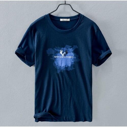 2020 Summer new style Italy brand men t shirt fashion casual t-shirt for men embroidered flax tshirt mens overhemd camiseta