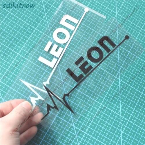 1pc New 7x20cm Heart Car Sports Decal Sticker Styling Windows Door Decoration For seat leon 5f mk3 mk2 mk3 st fr accessories