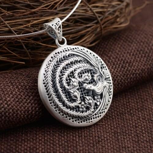 Deer King jewelry wholesale silver S925 Silver Pendant exquisite hollow Phoenix that other gifts