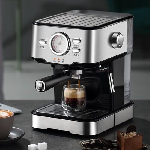 Professional Italian semi-automatic coffee machine manual milk frothing steam type small 20bar pump pressure