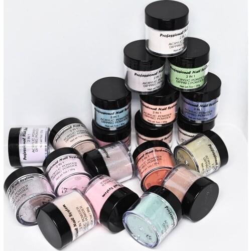 1Set Start NAIL POWDER Acrylic Set +Collection DIP POWDER 2 In 1 20 Colors ACRYLIC POWDER & LIQUID Dark Glitter For Nail Art