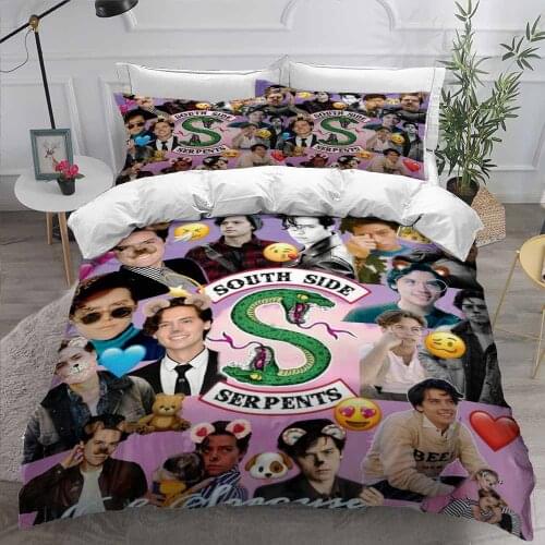 Riverdale Bedding Set Bizarre Movies Character Duvet Cover for Kids Bed Quilt Cover Bed Set Twin King Size Boys Bedroom Decor