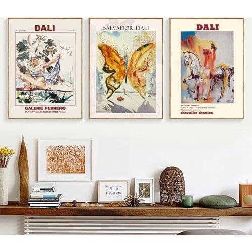 Salvador Dali Surrealism Creative Living Room Decoration Painting Modern Minimalist Mural