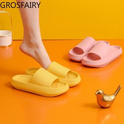 Summer increase thick-soled womens slippers fashion bathroom home couple men and women style sandals and slippers