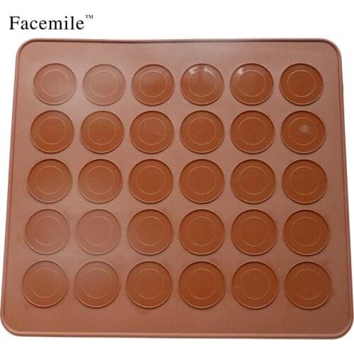 Silicone Chocolate Cake Cookie Muffin Mould Baking Tray Macaroon Pastry Oven Baking Mould Sheet Mat 51009 Gift