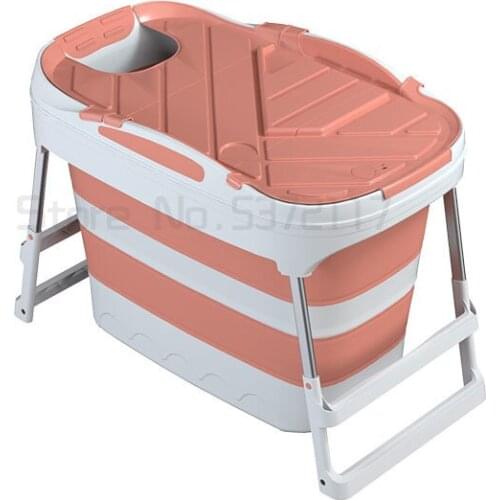 Foldable bathtub household whole body bathtub simple bathtub bathtub bathtub heightening bathtub