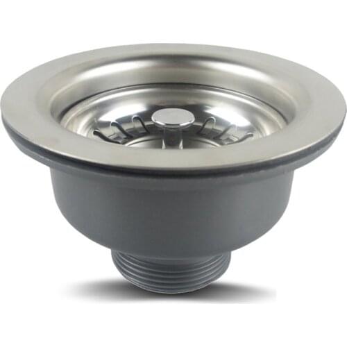 MTTUZK Kitchen Sink Drainer 110mm/114mm Diameter 304 Stainless Steel Drainer For the Sink Filter Drain Lifting Drain XK223