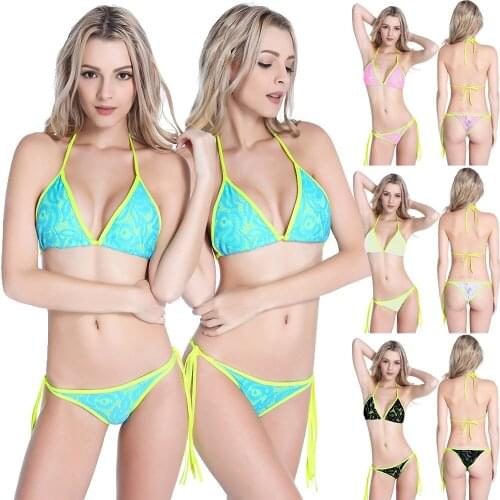 2021 top Womens Swimwear Beachwear Padded Push-up Bra Bikini Set Swimsuit Bathing Suit bikini woman купальник женский