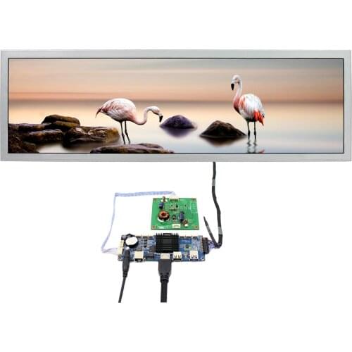 USB Android 4.4 LCD Controller Board with 28.6inch VSFHD286IIE01 1920X540 IPS LCD Screen