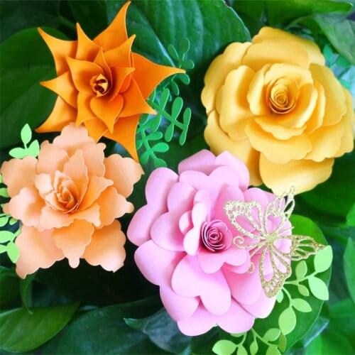 YLCD1269 Flowers Metal Cutting Dies For Scrapbooking Stencils DIY Album Cards Decoration Embossing Folder Craft Die Cuts Tools