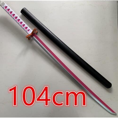 1:1 Gun Kimetsu No Yaiba Sword Super Hero Weapon Sword Zoro Cosplay Sword Ninja Samurai Props Model Decoration 104cm