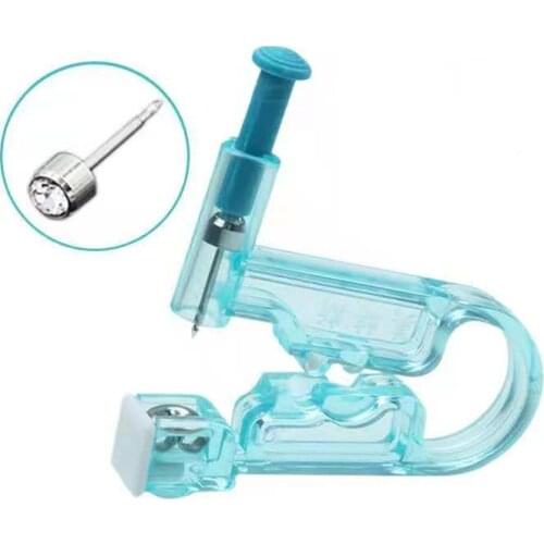 1PC NEW Disposable Sterile Ear Piercing Unit Diy Ear Studs Nose Nail Piercing Guns Stainless Steel Painless Piercing Machine Kit