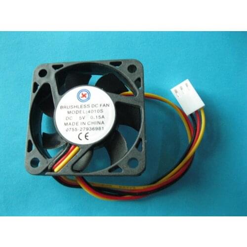 10 Pcs Brushless DC Cooling Fan 5V 4010S 7 Blades 3 wires 40x40x10mm