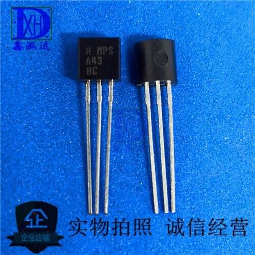 10Pcs/Lot MPSA43 A43 New+Original TRIODE TO-92 Direct purchase