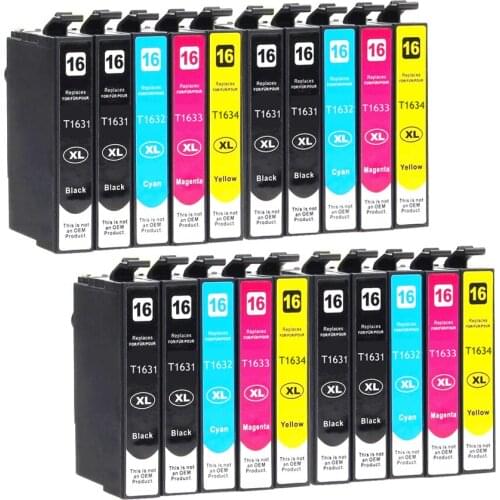 20 Pack Compatible Epson T16XL Ink cartridge For Epson WorkForce WF 2650 WF-2630 WF-2660 WF-2750 WF-2760 XP-320 XP-420 XP-424