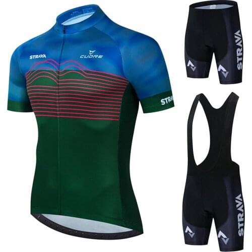 2021 Cycling Sets Bike uniform Summer Cycling Jersey Set Road Bicycle Jerseys MTB Bicycle Wear Breathable Cycling Clothing