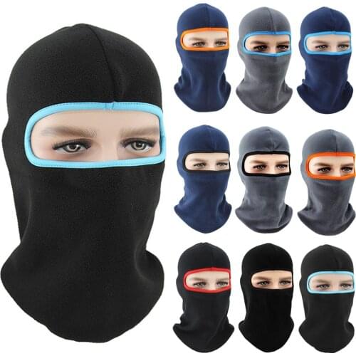2021 Fleece Winter Warmer Thermal Windproof Balaclava Cold Weather Hat Helmet Liner Full Face Caps Men Women Cap Beanies