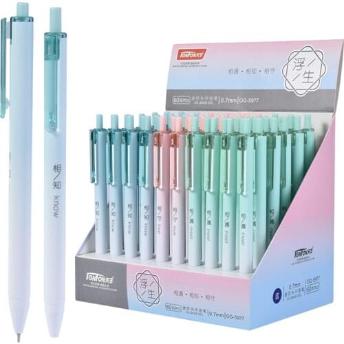 3Pcs Cute 0.7mm Ballpoint Pen Blue Ink Office Accessories Material Escolar Writing Supply Mark Ball Pen school New stationery