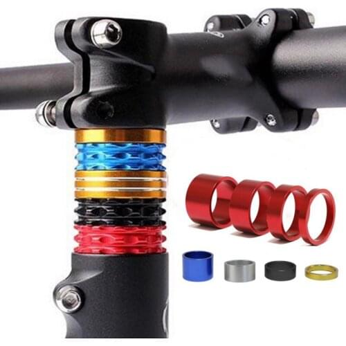 4Pcs Aluminum Bike Headset Washer Mountain Bicycle Front Fork Washer Bike Stem Handlebar Spacers Rings Gasket Newest