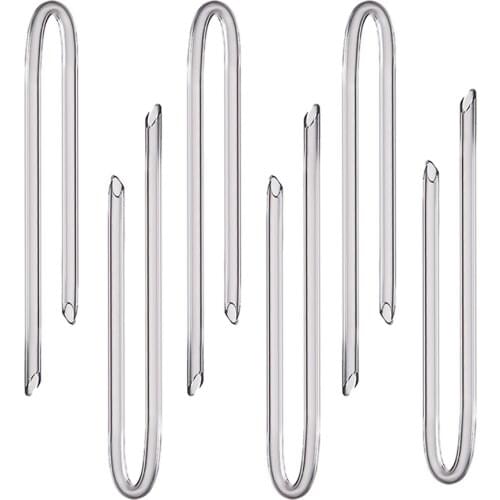 6PCS Transparent PVC Bent Tubing Tubes for Hearing Aids Earmolds