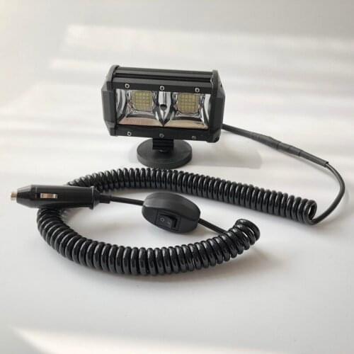 96W Super bright White-Flood Portable Car light 12v24v Cigarette lighter power on Truck led work light Offroad driving headlight