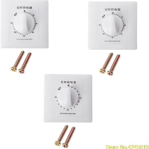 High quality AC 220V Timer Switch Control Pump Mechanical Countdown Control Interruptor 30/60/120 Minutes New