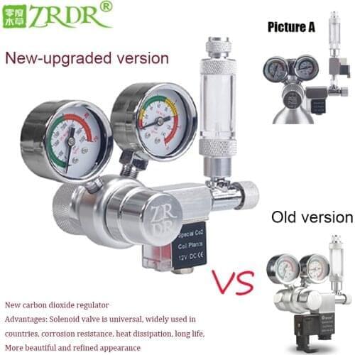 Aquarium CO2 Regulator Magnetic Solenoid Check Valve Aquarium Bubble Counter Fish Tank Tool Pressure reducing valve
