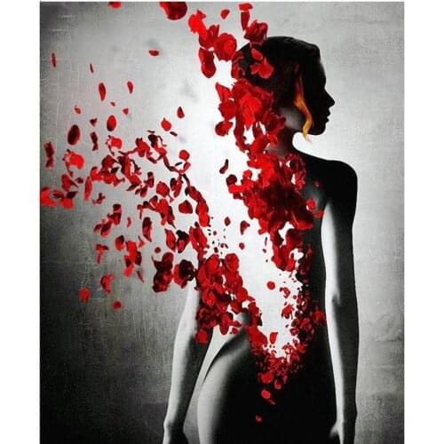 Diamond Embroidery full display 5D DIY Diamond Painting Flowers Beauty Cross Stitch full square round drill Mosaic Rhinestone