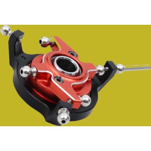ALZRC - Devil 380 FAST New CCPM Metal Swashplate for RC Helicopter Part, Black Metal Swashplate Spare Parts