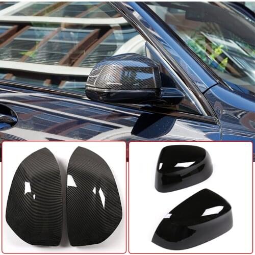 Car Parts Rearview Mirror Cap Cover Trim Carbon fiber ABS For BMW X5 F15 G05 X7 G07 2014-2020 X6 F16 2015-2020 Car Accessories