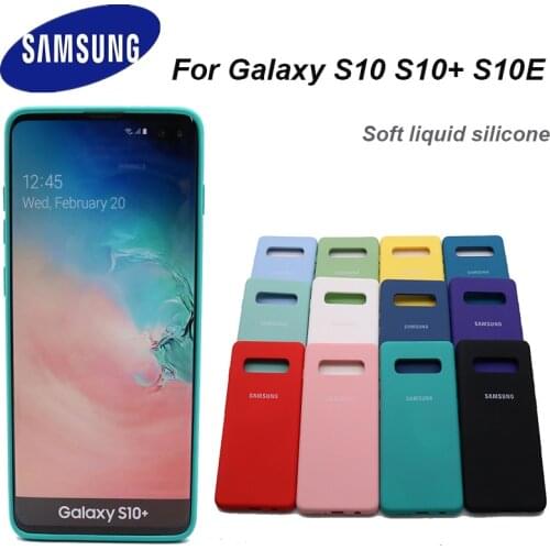 For Samsung Galaxy S10 S10 Plus S10 E Case Soft Liquid Silicone Shockproof Soft Case For Galaxy S10 Lite Protection Cover Case